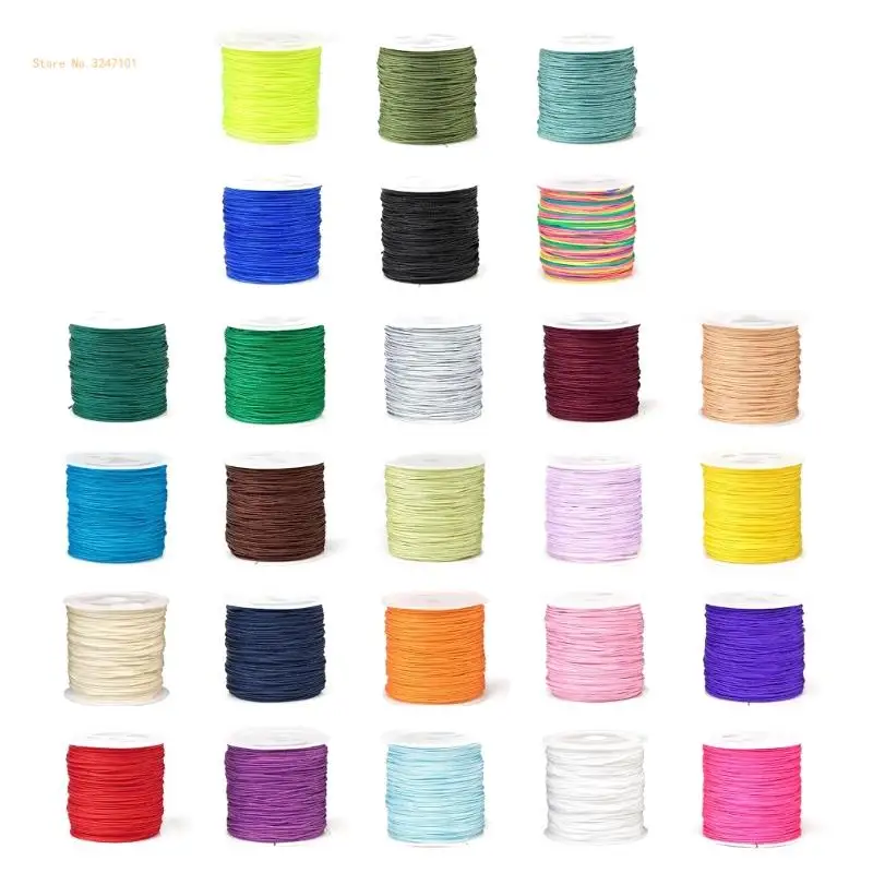 1 Roll String for Bracelets Making 0.8mm 49 Yards Cord Beading Beads Thread Dropship