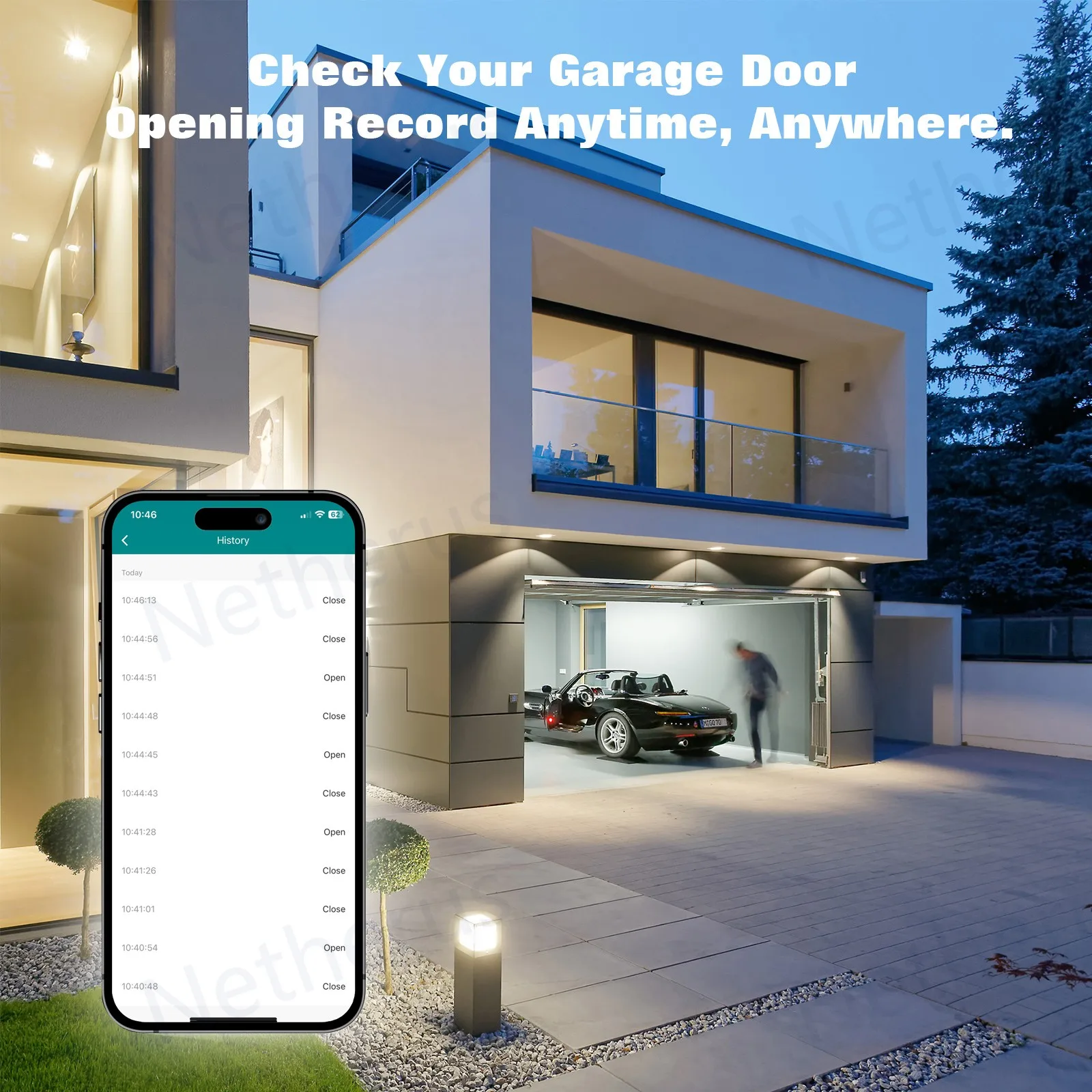 Tuya Smart Gate Door Opener WiFi/Zigbee Gate Door Controller Module Compatible with Alexa Echo Google Home Siri