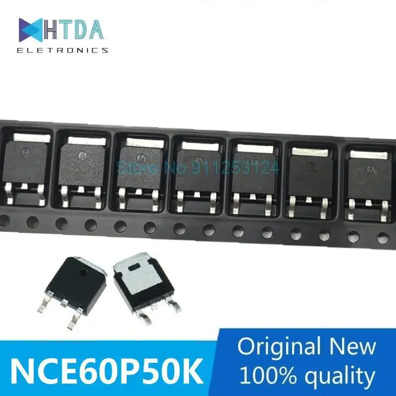 20pcs/lot NCE60P50K MOS 60V50A TO-252 NCE60P50 In Stock