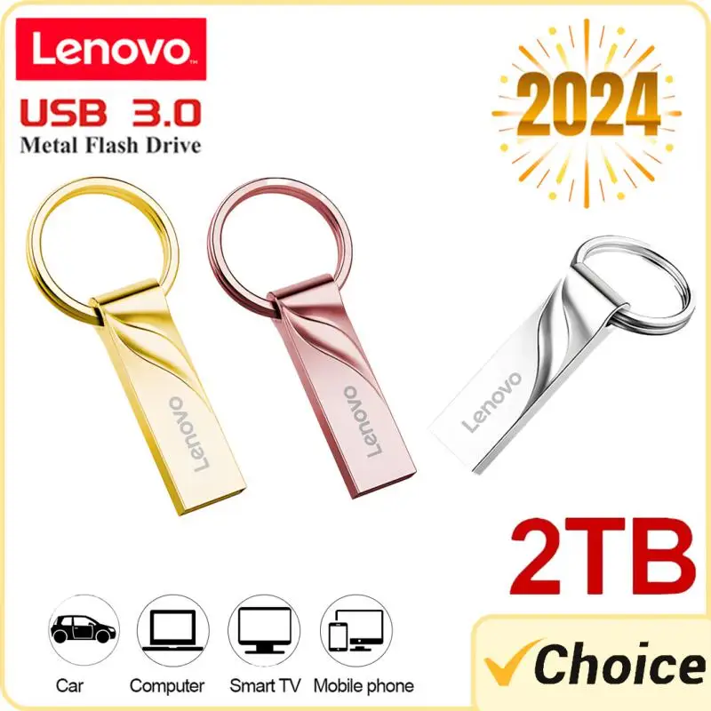 Lenovo 2TB USB Flash Drive Usb 3.0 High Speed 1TB Type-C Interface Dual-Use Flash Memory Stick For Mobile Phone Computer 2024