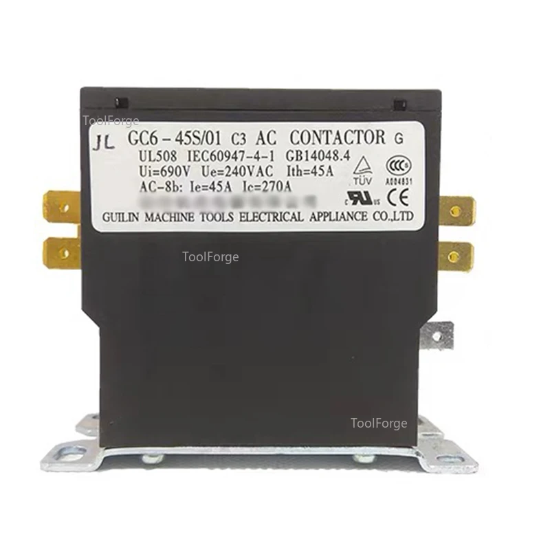 Single-Phase Air Conditioner Ac Contact Cooler Gc6-45S/01 C3 220V 1P 1No Dedicated for Air Conditioners