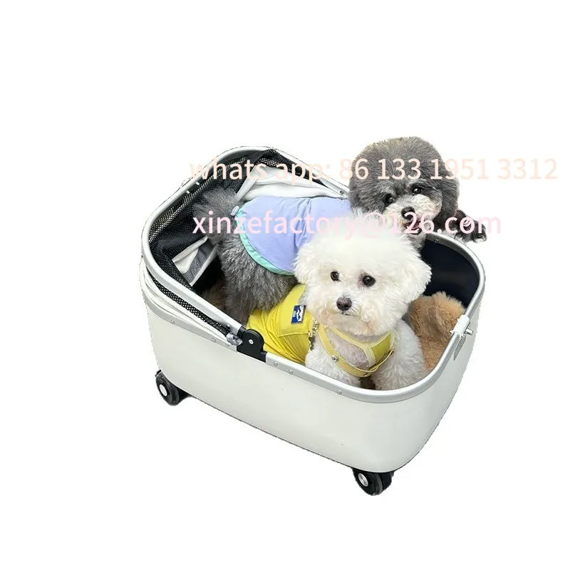 

Pet cart dog cat number cat bag trolley case lightweight large capacity small dog travel bag