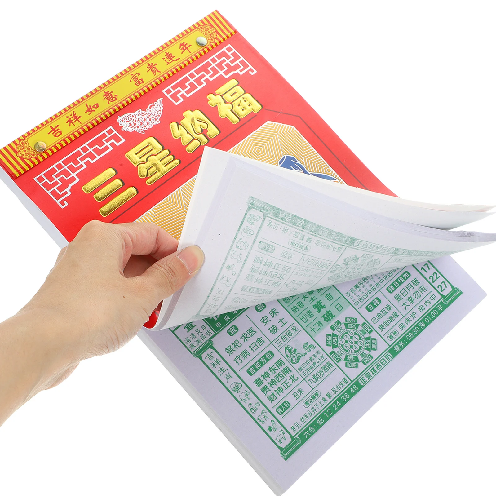 2024 Draak Jaar Traditionele Maankalender Hangende Scheurbare Wandkalender Chinese Stijl Jaarplanner Hangende Wandkalenders