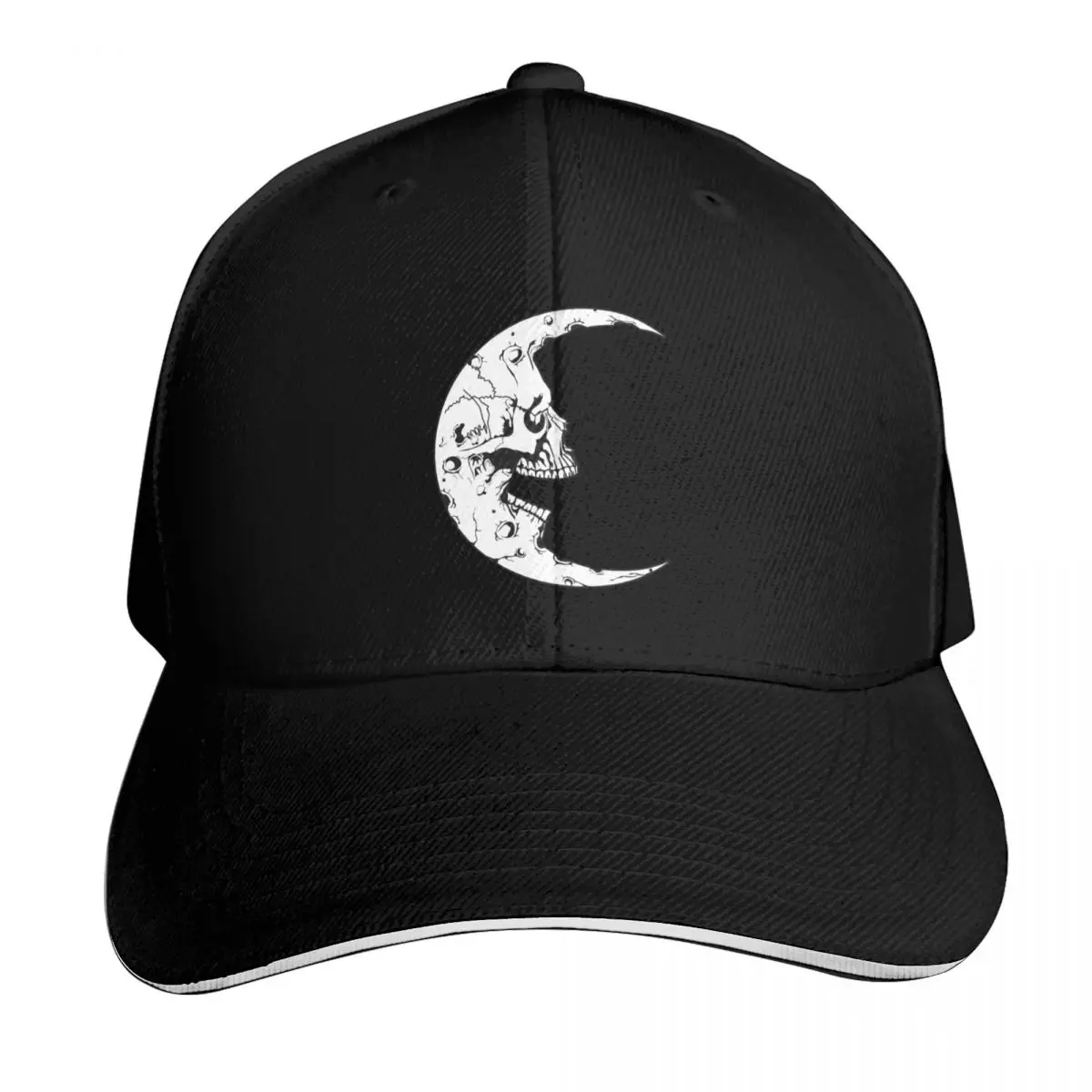The MOON SKULL (simple version) Baseball Cap custom Hat western Hat funny hat Cosplay Men's Caps Women's