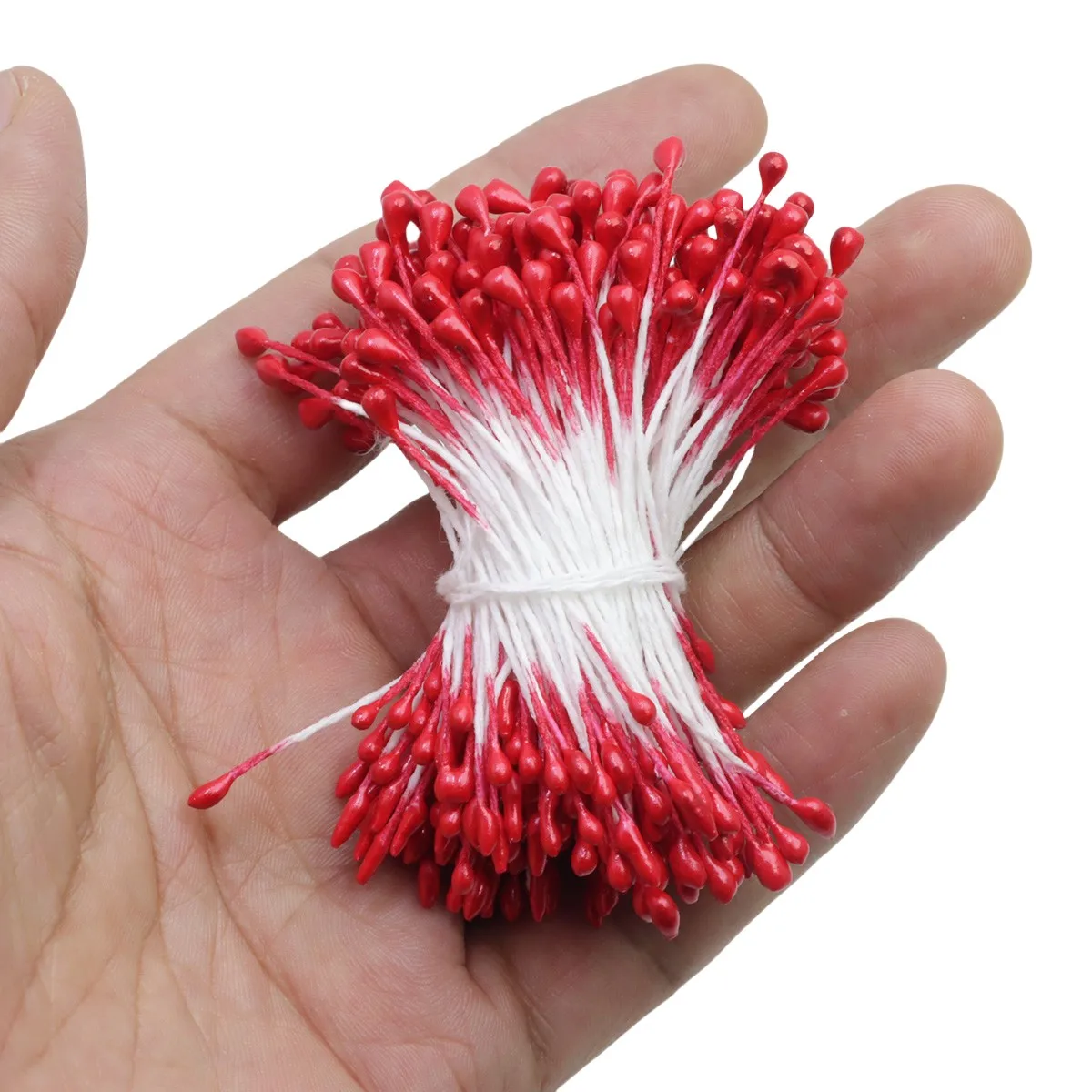 240pcs 3mm Pearlescent Simulated Flower Stamens for Flower Arrangements and DIY Crafts, Pearlescent Flower Hearts Home Decoratio