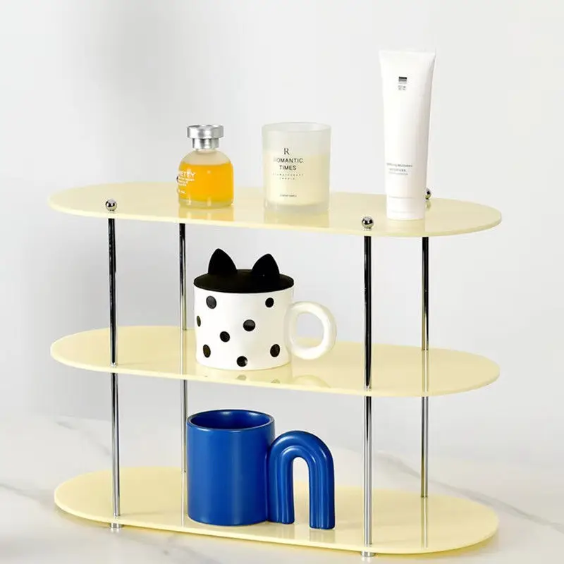 Nordic Style Storage Rack, Acrylic Storage Rack, Bathroom Desktop Cosmetic Display Rack, Multi-layer Coffee Cup Holder