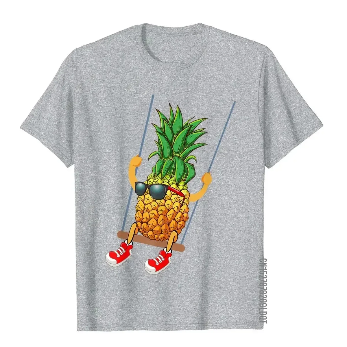 Funny Swinging Pineapple Swinger T-Shirt Prevailing Men T Shirt Simple Style Tops Shirts Cotton Vintage