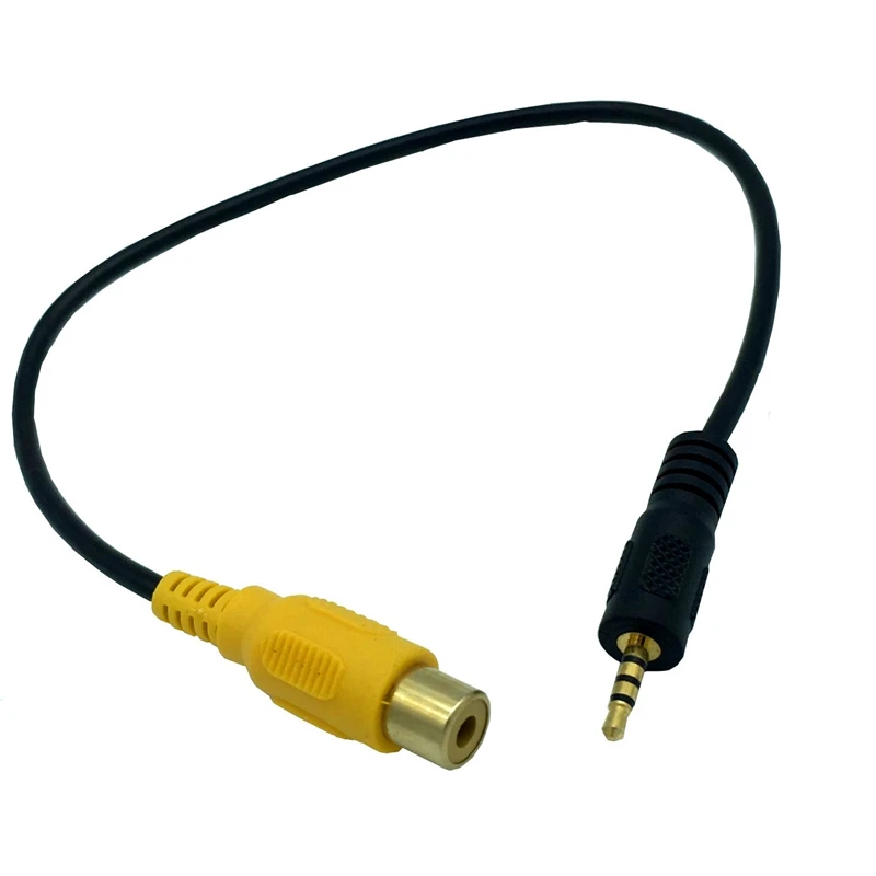 RCA AV-IN 케이블 자동차 후방 카메라, GPS, 2.5mm, 2.5mm, 0.3m