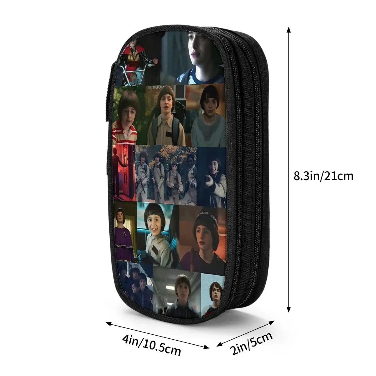 Will Byers Pencil Case Double Layer Pencil Pouch Boy Girl Cool Portable School Pencil Cases Stationery