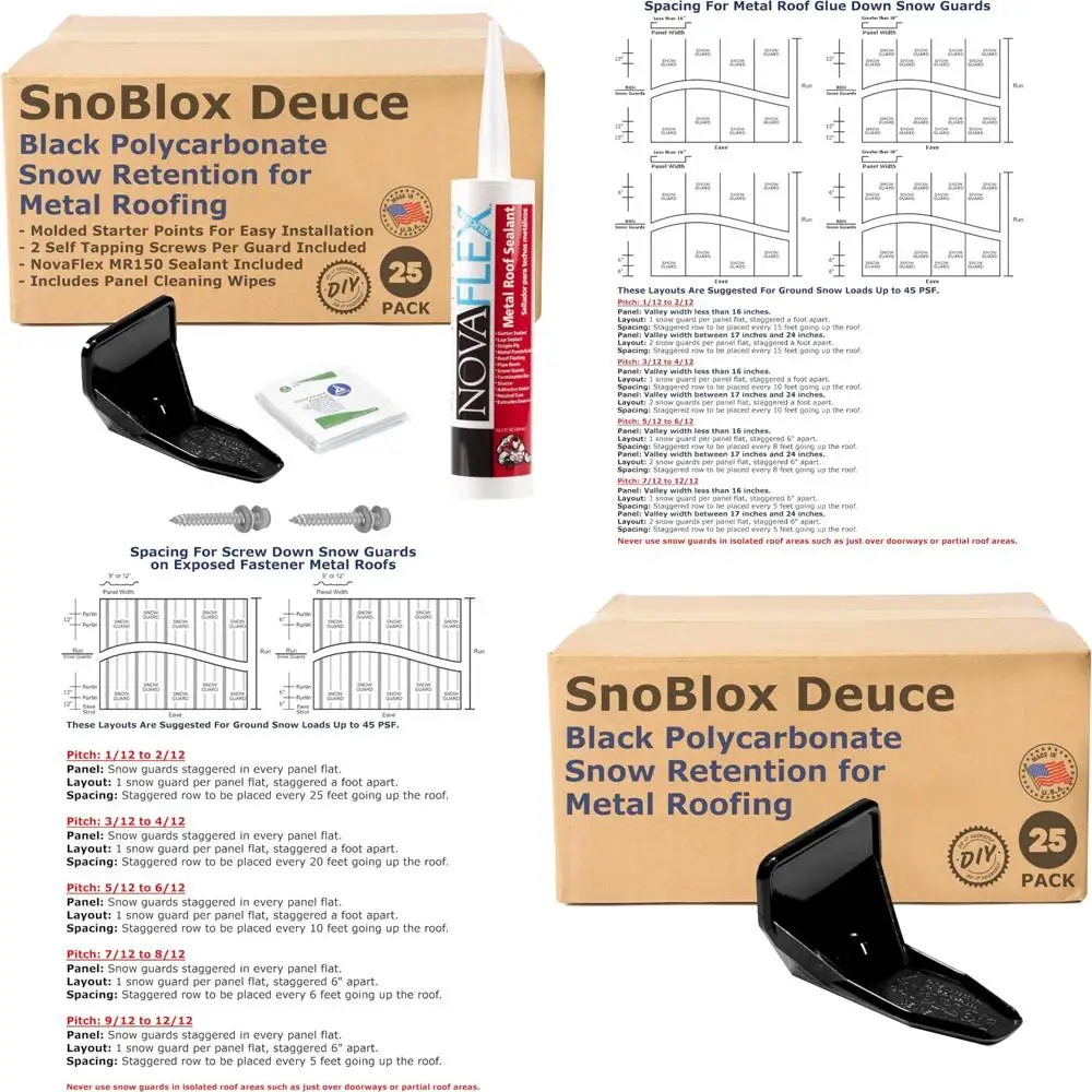 واقيات الثلج على السطح المعدني لـ R-Panel PBR وسقف التماس الدائم مع حماية البراغي