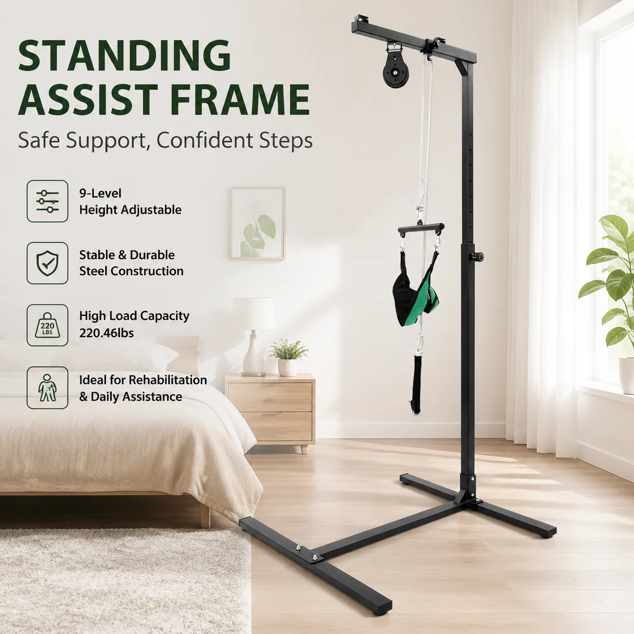 Black Multifunctional Standing - Home Bar Stand recension och pris