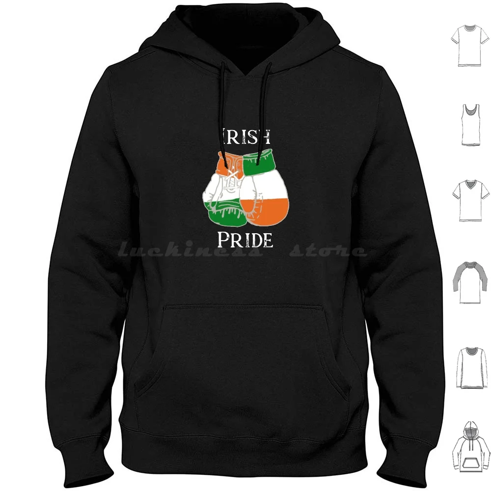 Irish Pride Boxing Hoodie cotton Long Sleeve Boxing Fighting Irish Ireland