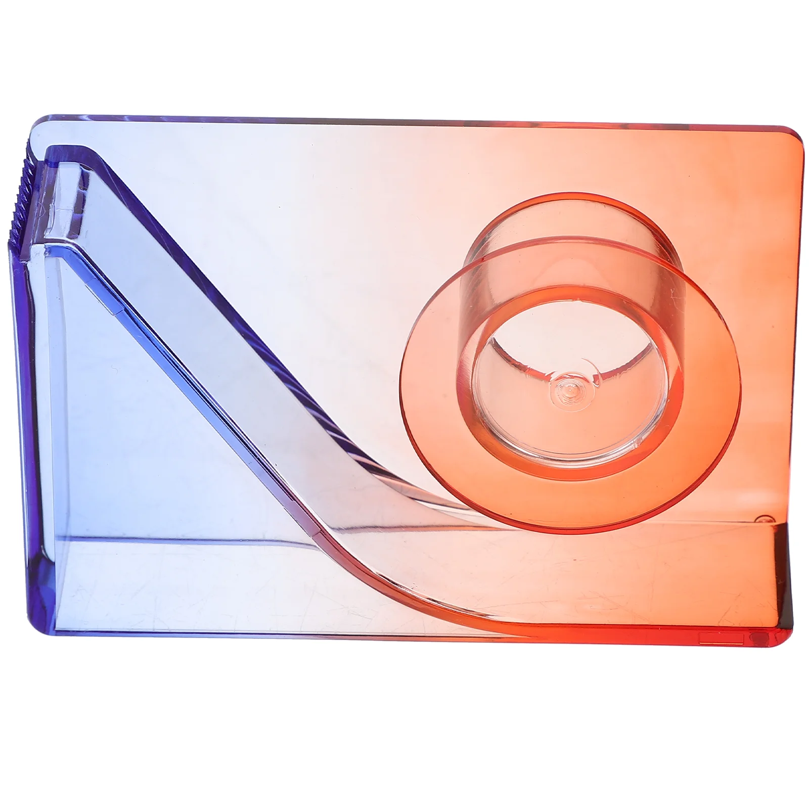 

Gradient Color Small Tape Holder Mini Desktop Office Machine Packaging (red and Blue) Dispenser Child