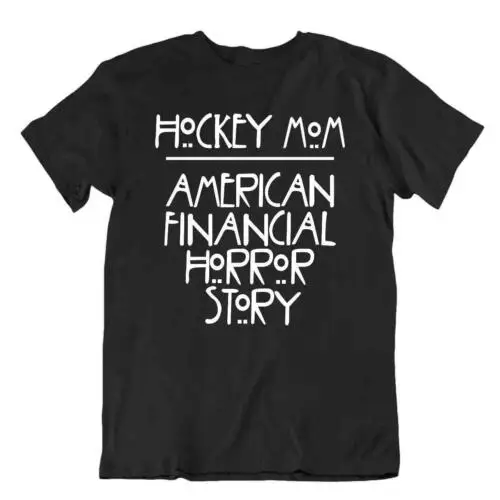 Hockey Mom T-Shirt Tee Gift Vintage Cute Funny Happy Puck Skate Mom America