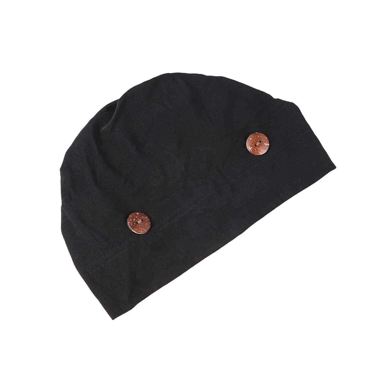 Dames Hoofddoek Zwart Polyester Stretch Chemotherapie Zonnebrandcrème Multifunctionele Hoed Lichtgewicht Ademend Stijlvol Binnen Buiten