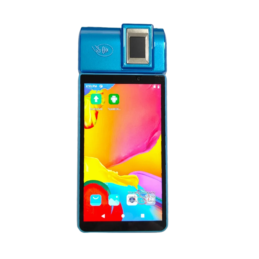 آلة نقاط البيع لبصمات الأصابع نظام الدفع الرقمي الإلكتروني جهاز Pos محمول مجاني SDK Pos مع طابعة #6