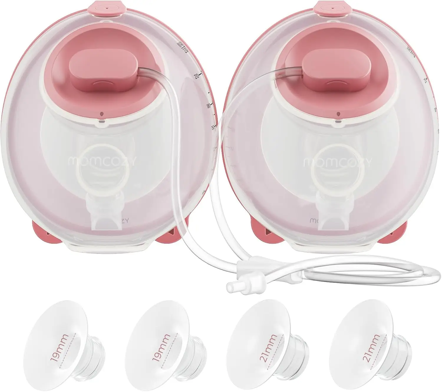 

Breast Milk Collection Cups for V1/V2 Pro Pumps, 2-Pack with Flanges and Valves