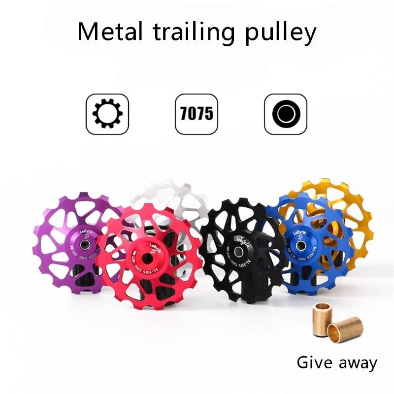 U1JC Track Pulley for Rear Wheel, Bearing and Pulley Guide for Mountain Bike, Road Bike, 11T, 13T,15T