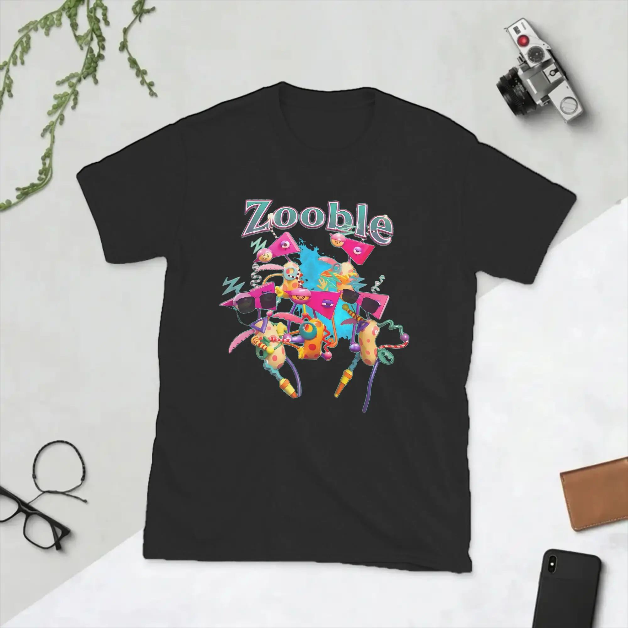 Men Zooble Cartoon Digitals Circus T Shirts  100% Cotton Tops Casual Short Sleeve Round Collar Tee Shirt Gift Idea T-Shirt