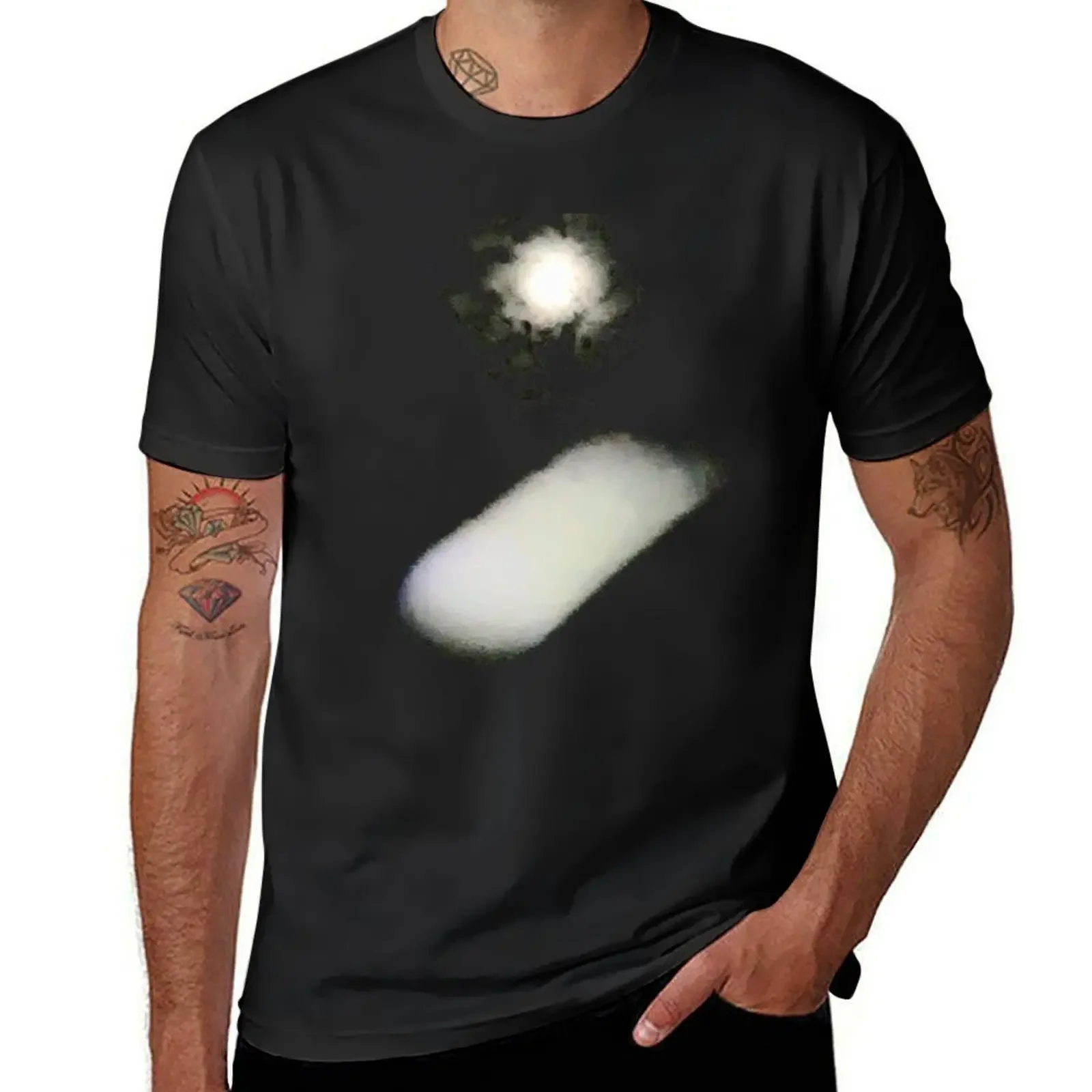 No. 2 Spirit Moonlit Flyby.Authentic, Paranormal Items of Spirit, Ghost Orb.Intended to print on black items only. T-Shirt