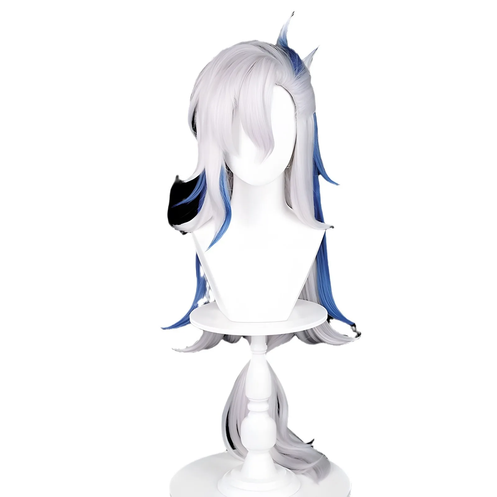 Peluca de Cosplay ondulada larga sintética estilo Anime fiesta de disfraces pelo resistente al calor para mujeres gorra ajustable