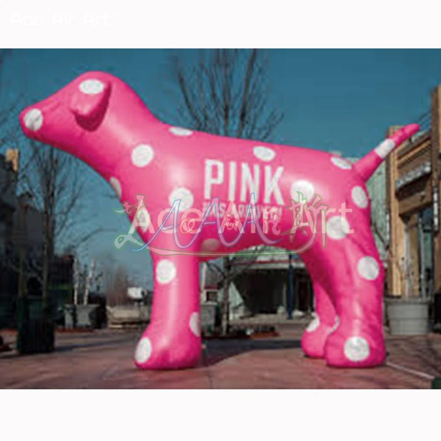 

Factory Direct Sales Inflatable Animal ,13 Feets Height Inflatable Pink Dog For Advertising Exhibition Made By Ace Air Art