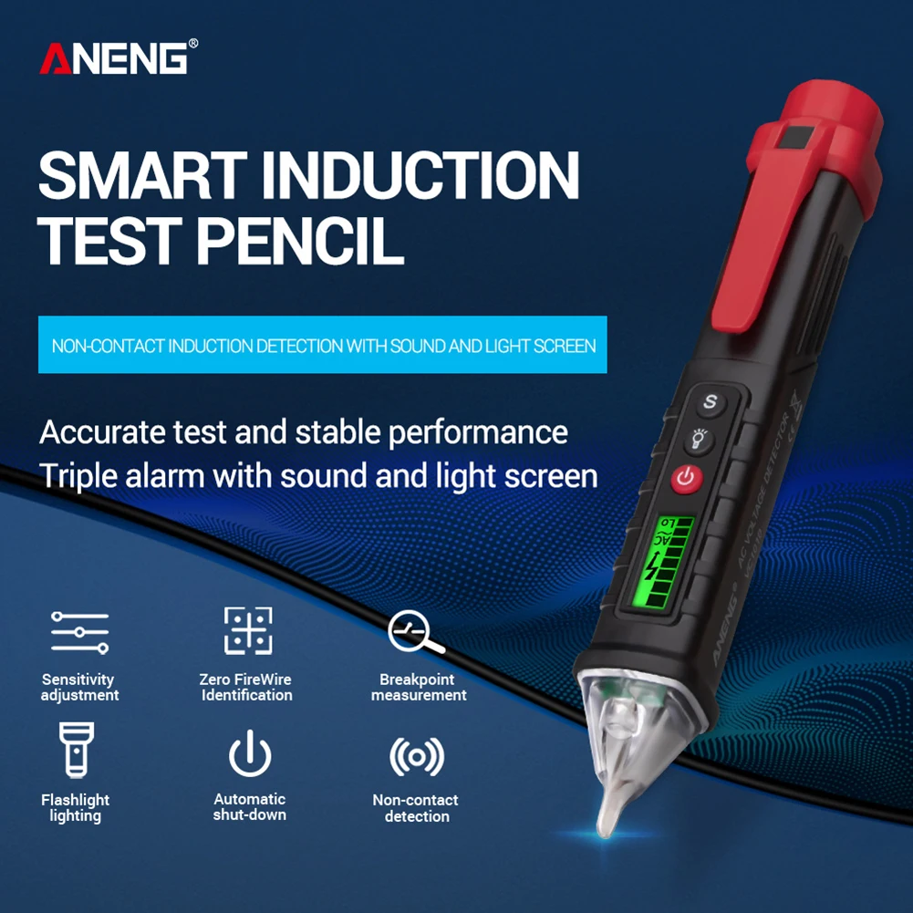 Detector Pencil Tester Pen VC1010 Electricity Volt Current test Pencil Household Electricity Accessories for ANENG