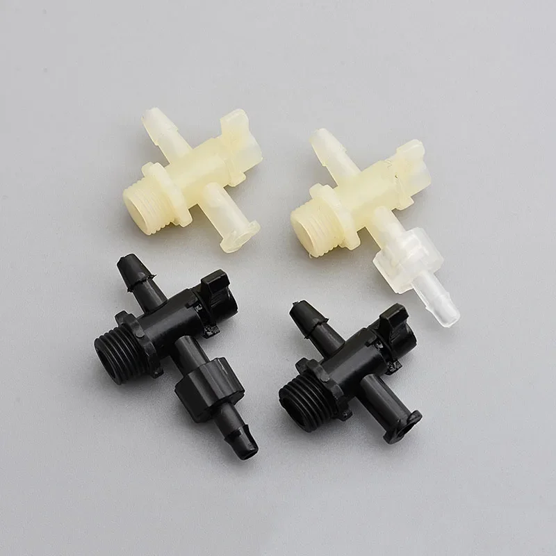 1PC Inkjet solvent UV printer three ways ink valve ink control switch manual valve 6*4mm connector