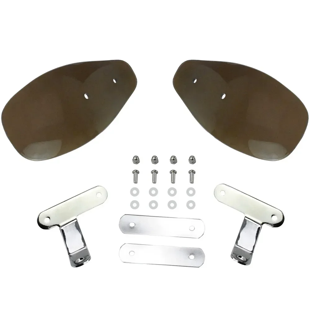 Universal Motorcycle Hand Guard Wind Deflector Protector Shield Smoke For Harley Dyna Touring Softail Sportster XL883 Custom - Image 2