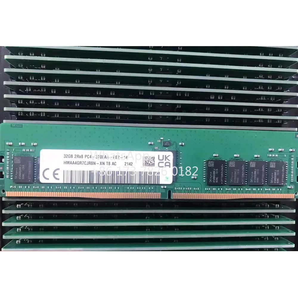 1 Pcs For SK Hynix RAM 64GB 64G HMAA8GR7CJR4N-XN DDR4 3200 ECC REG PC4-3200AA RDIMM Server Memory