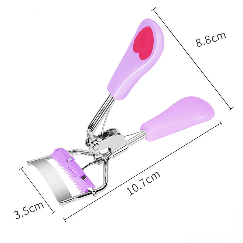 1 PC หัวใจสีฟ้าผู้หญิง Eyelash Curler ขนตา Professional Curling Lashes CLIP Lift เครื่องมือ Long Lasting Eyes อุปกรณ์แต่งหน้า