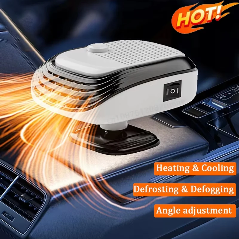 Автомобильный обогреватель-вентилятор 12В/24В, 150Вт, для зимы, с регулируемой скоростью ветра, мини-электрический, для размораживания и обеззапотевания лобового стекла