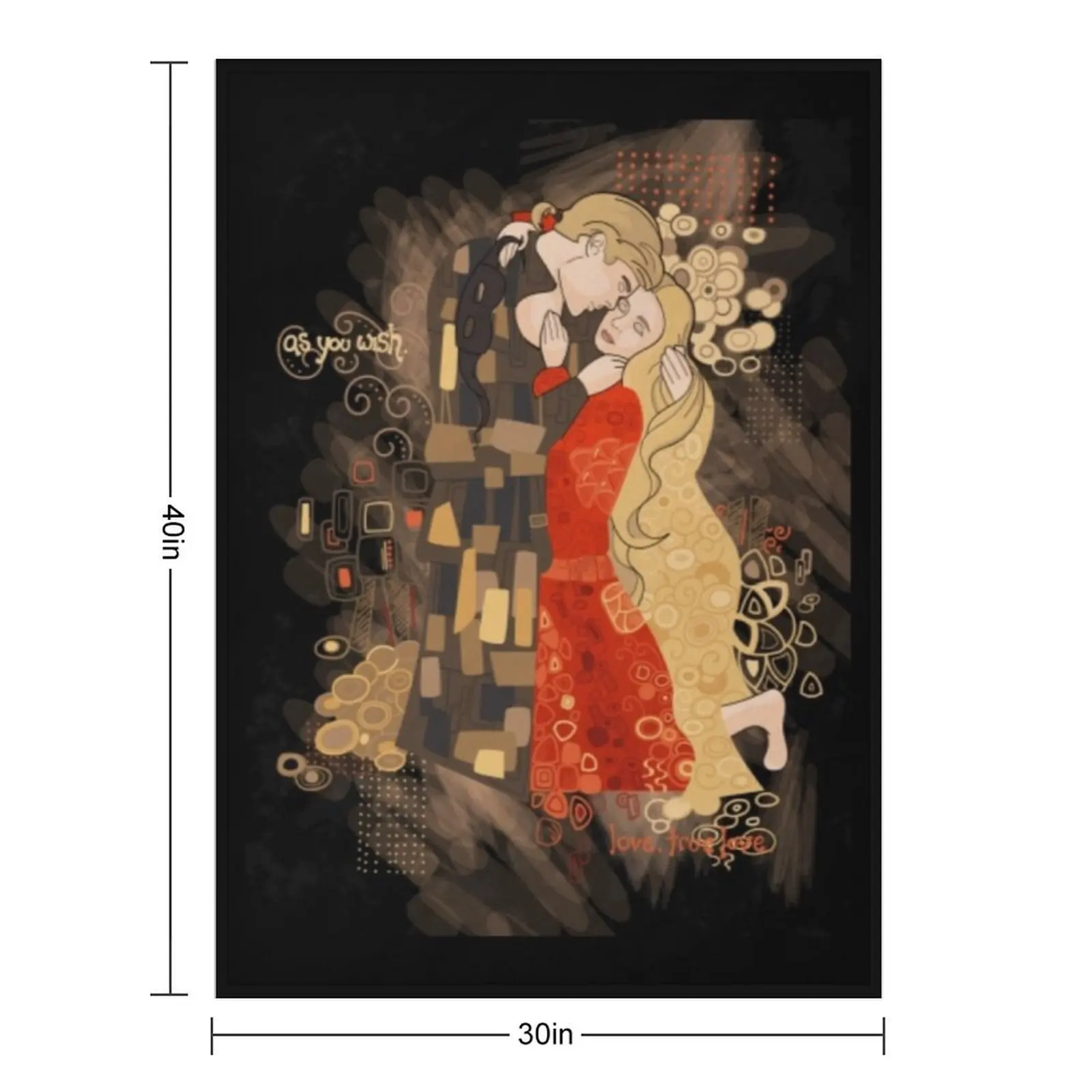 Princess Bride T-ShirtThe Invention of the Kiss Throw Blanket Soft Big christmas gifts for babies Blankets