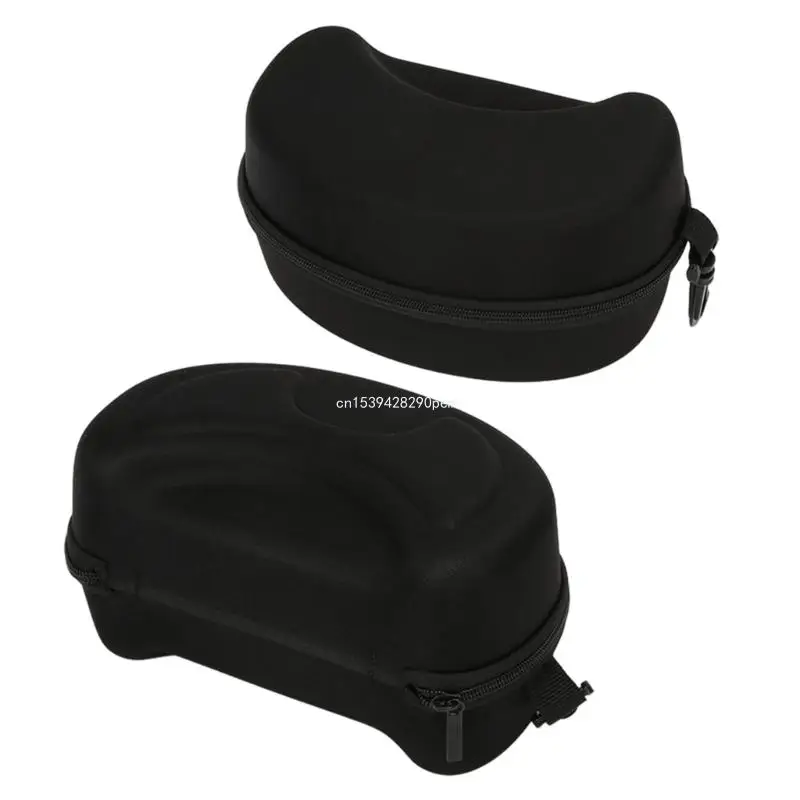 Ski Goggle Case with Plastic Carabiner Sunglasses Carrying Cover EVA Hard Box Zipper Eyeglasses Case for Snow Eyewears