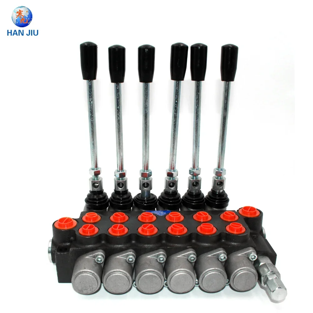 

Good price 40L 6 Handle hydraulic directional CONTROL VALVE 6P40F-OT