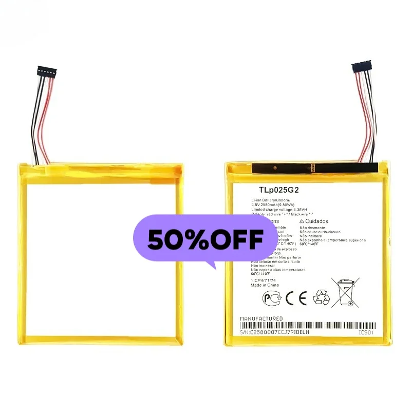 TLP025G2 for Alcatel Pixi 4 7.0/OT9003/9003X Phone Battery High Quality High Capacity Replacement Bateria Grade A Cell with Tool
