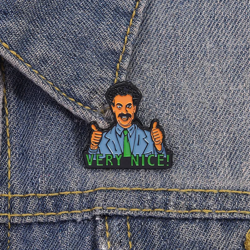 Lapel Pin Anime Cartoon Character Quotes Brooches Badges Clothing Backpacks Accessories Alloy Pins for Backpacks Badges Metal