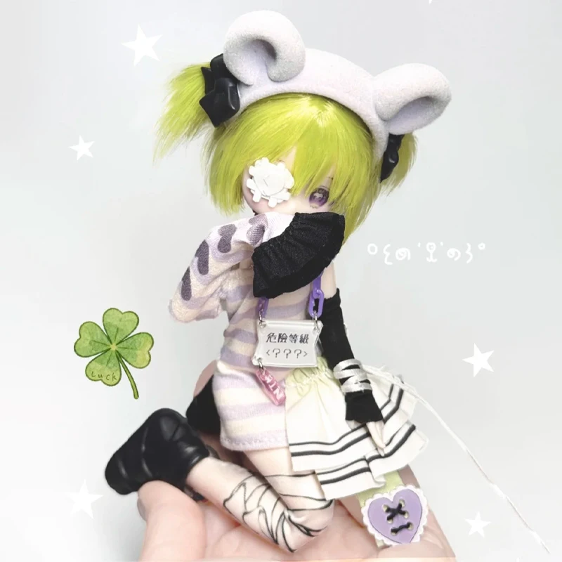 

Inedible Dolls Blind Box Lovely Kwaidan 1/8 Scale Hair Transplant Bjd Figurin Cute Rabbit Themed Collectors Doll Toys Gifts