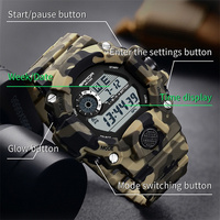 Sanda 2183 Fashion Military Sports Men's Watches Waterproof Watch For Man S-style Shock Stopwatch Shockproof Digital Wristwatch