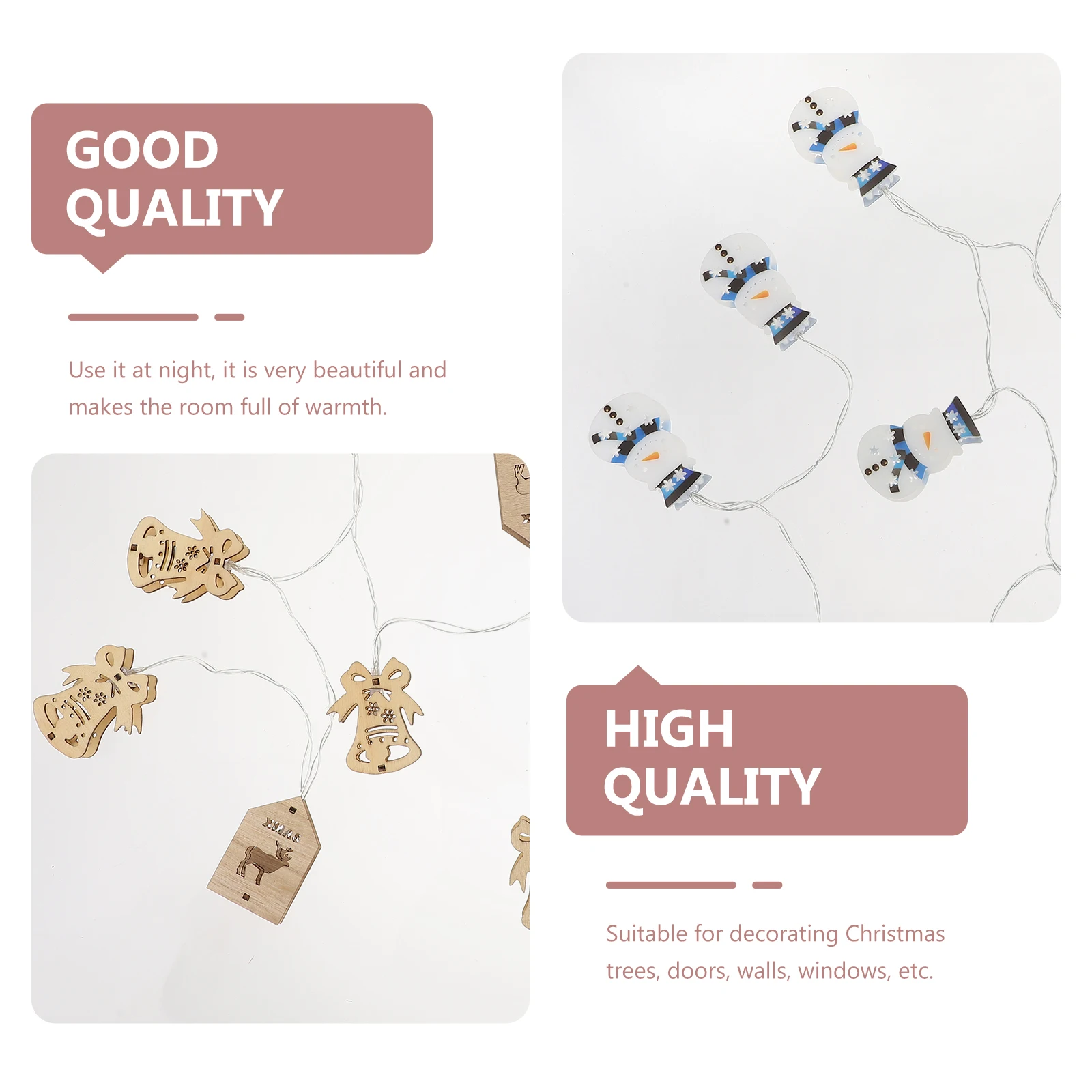 

3pcs Xmas String Creative Festival Decorative Lamps Led Hanging Lights For Wedding Celebration Ornament Xmas Lights Decorative