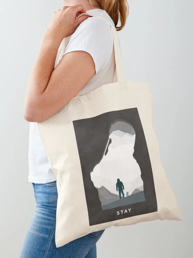 Interstellar Stay Tote Bag Woman shopper bag tote bag custom hand bags cute pouch