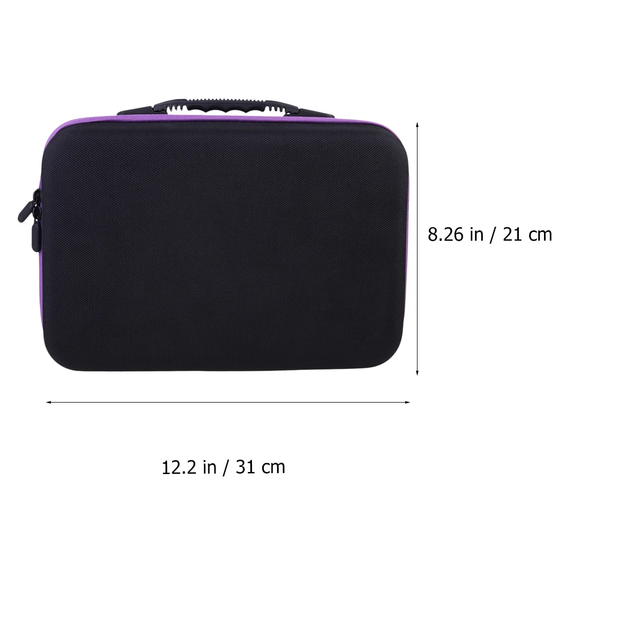 60 شبكة حقيبة تخزين الزيوت العطرية سعة 15 مل منظم محمول مقاوم للصدمات للسفر حامل فرشاة بطانة أرجوانية