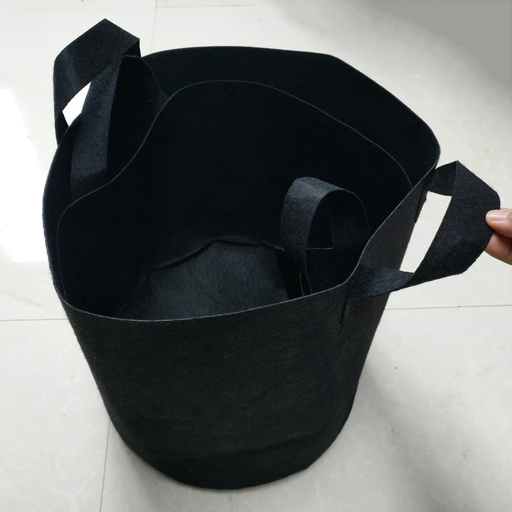 

5Pcs Plant Grow Bag Felt Material Large Capacity Foldable Durable Garden Cultivation Pot Vegetable Nursery Transplant Balcony