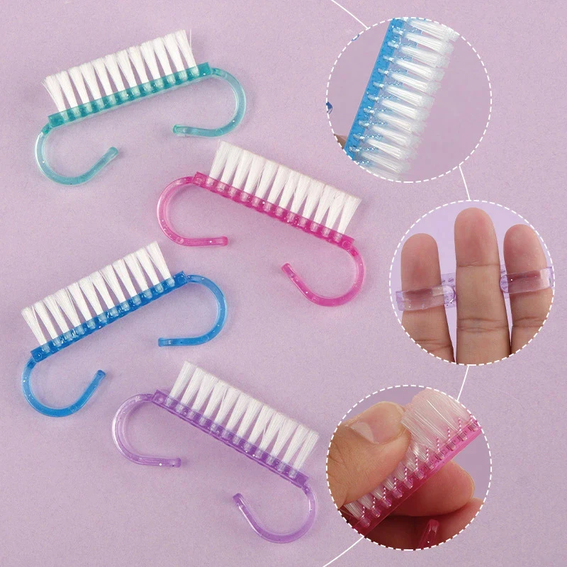 1/2/3/4Pcs Nail Cleaning Brush Set, Dust Removal Small Brushes, Nail Gap Cleaning Tool, Manicure Tools, Single Item Pack