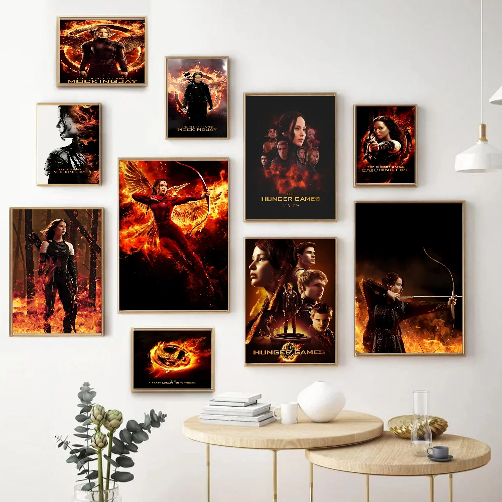 Classic Movie Game Hunger Good Quality Prints And Posters Waterproof Paper Sticker Coffee House Bar Posters Wall Stickers