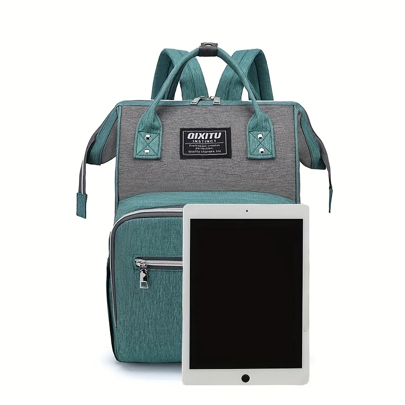 Tas Popok Kapasitas Besar, Tas Ibu Multi Saku Ringan, Ransel Perjalanan Gantung Stoller