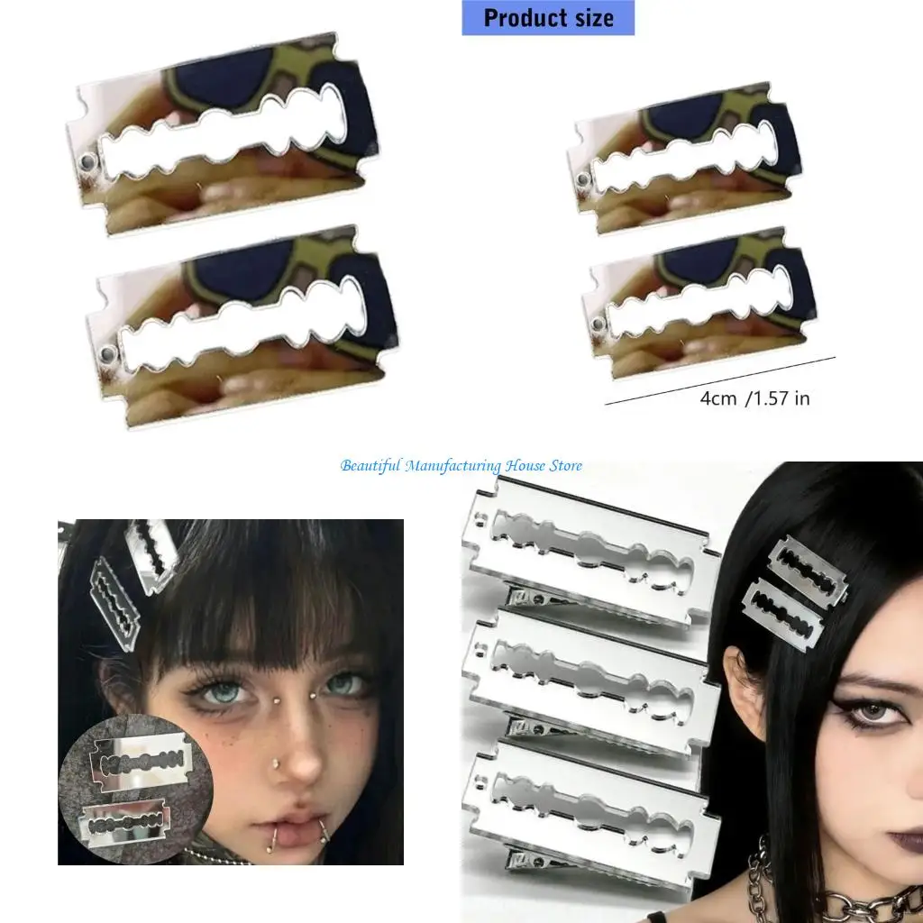 

E56A Adorable Eye Catching Hair Accessories 2PCS Set Cartoon Hair Decors Barrettes Suitable For School Parties And Festivals