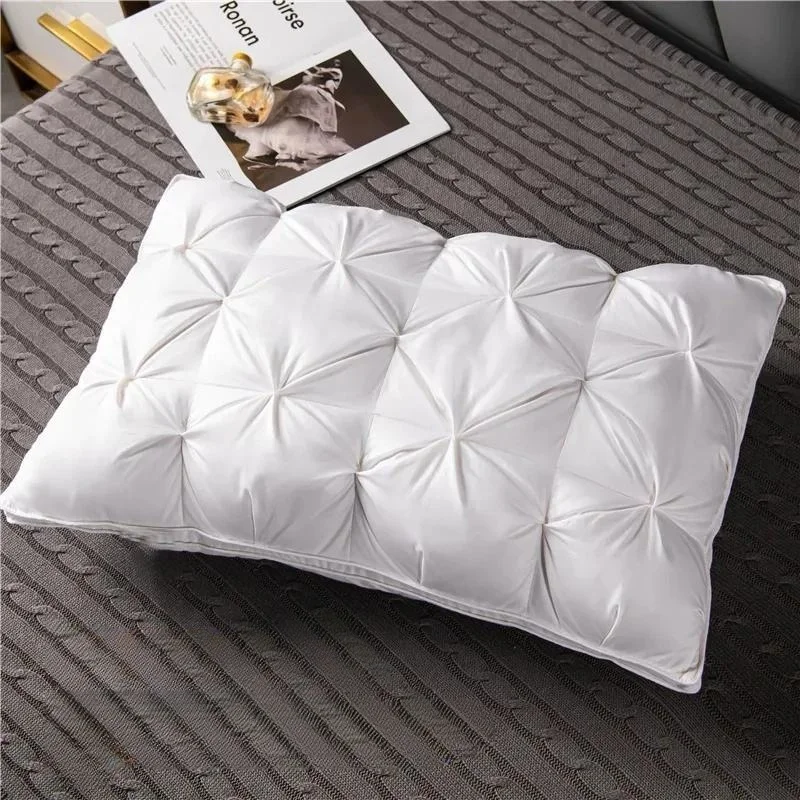 

High-end braided hair pillow core fluffy soft pillow exquisite weaving technology to create a comfortable sleep experience suitable for bedroom/car/camping multi-scene.