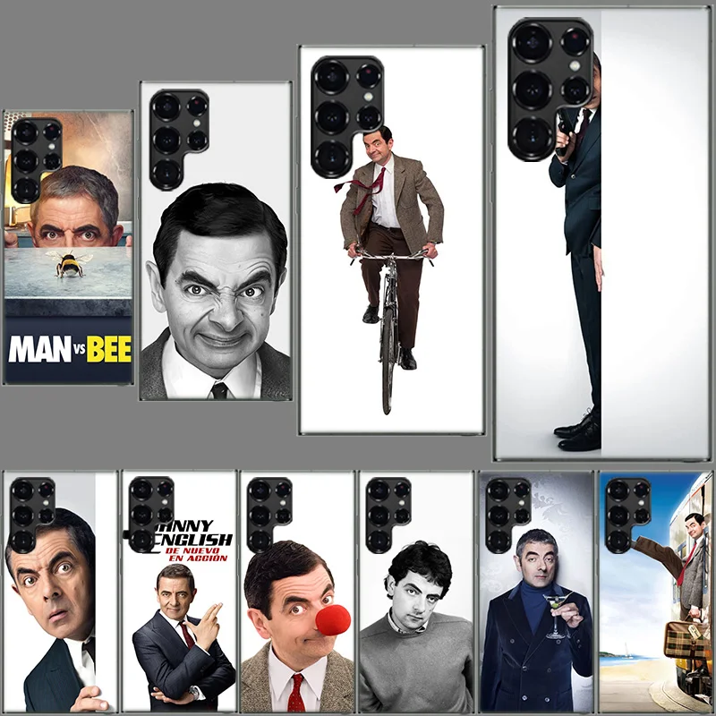 Funny Mr B-BeanS Phone Case For Samsung Galaxy S24 S23 S21 S20 FE S22 S26 Ultra S25 Edge S10 Plus Cover Clear TPU Capa Shell Coq