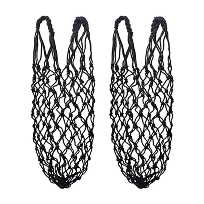 

Dropship-2 Pcs/Set Polyester Slow Feed Hay Net Hanging Large Capacity Horse Hay Bag 40Inch Hay Feeder Bag Equestrian Accessory